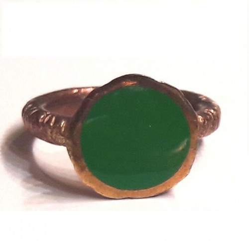 Дизайнерское кольцо с эмалью Bronz Enamel 128