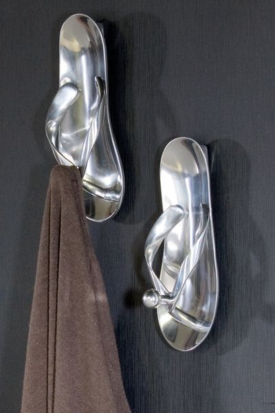 Casablanca, крючки алюминиевые "2 Сандали", цвет серебристый (продаются парой)