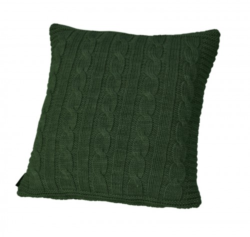 Вязанная подушка Boston зеленая
