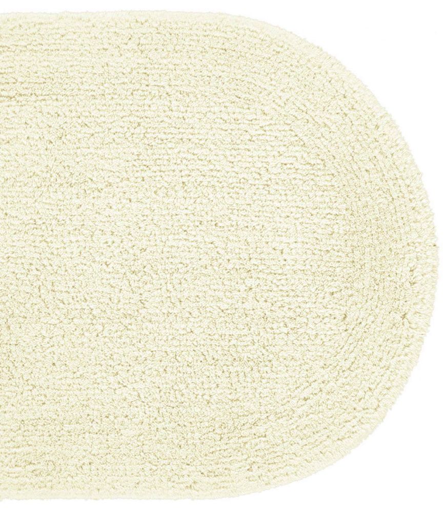 Batex Duo Cotton, двухсторонний овальный коврик из 100% хлопка, размер 55x85 см, цвет натуральный