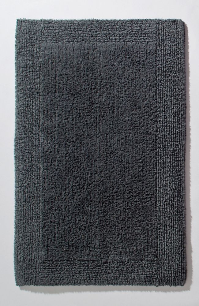 Batex Cottanova, двухсторонний прямоугольный коврик из 100% хлопка, размер 60x115 см, цвет антрацит