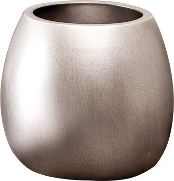 Batex Delia, настольный стакан из полирезин, цвет матовое серебро