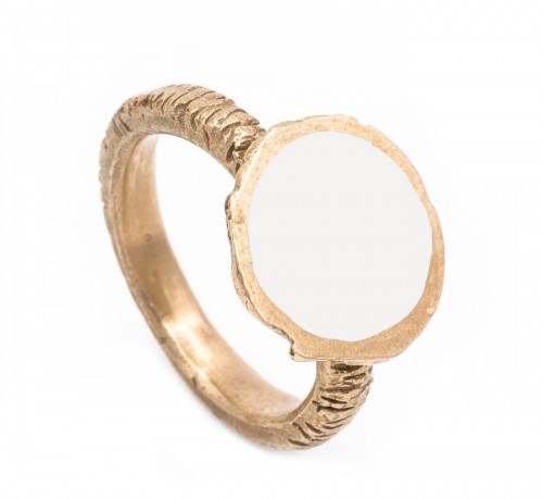 Дизайнерское кольцо с эмалью Bronz Enamel 101