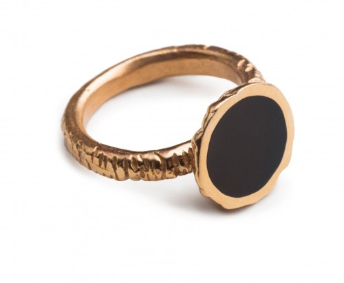 Дизайнерское кольцо с эмалью Bronz Enamel 103