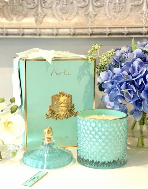 Ароматизированная свеча Cote Noire Grand Tiffany Blue Art Deco