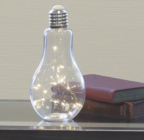 Декоративный стеклянный светильник Лампочка