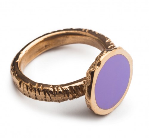 Дизайнерское кольцо с эмалью Bronz Enamel 106