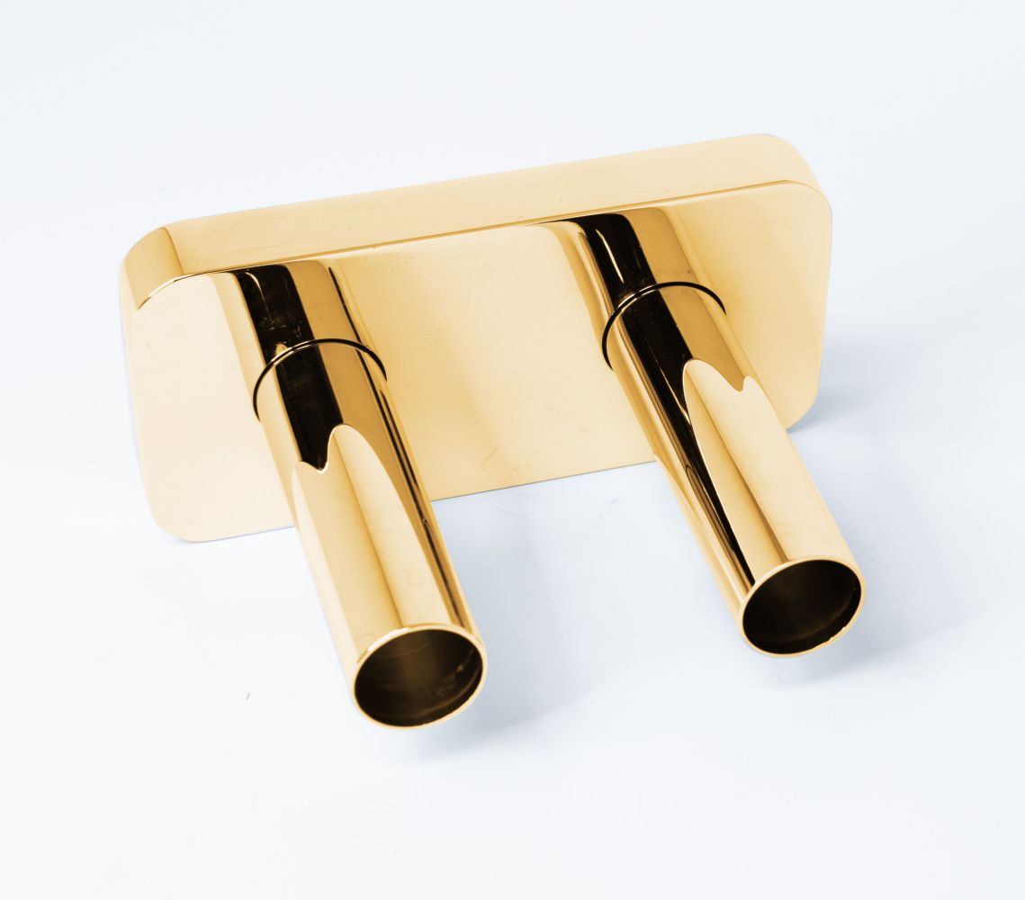 Cordivari, комплект для проведения труб на межосевое 50 мм, цвет золото