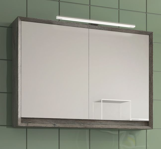 IBX LUXOR, зеркальный шкаф 100 см, 2 двери, цвет пино джексон
