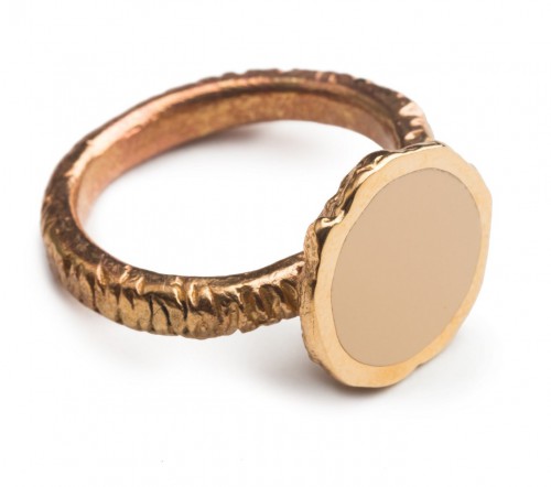 Дизайнерское кольцо с эмалью Bronz Enamel 111