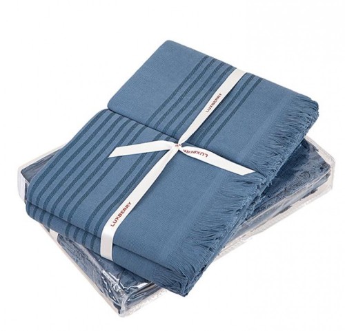 Комплект полотенец Simple синий
