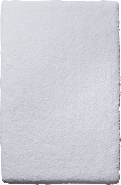 Batex Cotton Plus, односторонний прямоугольный коврик из 100% хлопка с противоскользящим покрытием, размер 70x125 см, цвет белый