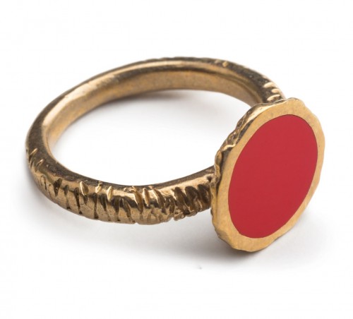 Дизайнерское кольцо с эмалью Bronz Enamel 117
